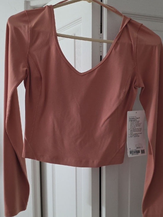 lululemon athletica Tops - lululemon athletica V-Neck Long Sleeve Crop Top - Dusty Rose Blush